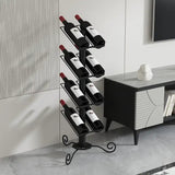 Can rotate light luxury 8 bottles of wine rack