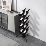 Can rotate light luxury 8 bottles of wine rack