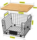 Foldable two-layer fruit and vegetable basket